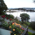 Reilstad Gjestebrygge og Langøy til Stavanger Seilforening i bakgrunnen.